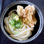 本格手打うどん はゆか - とり天ぶっかけ冷（ぶっかけ冷+とり天）