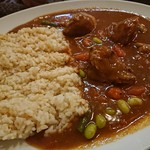 心斎橋MADRAS５ - こちらは玄米のトマトチキンカレー