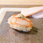 鮨 猪股 - 縞海老