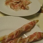 TRATTORIA Ca del TOMO - グリッシーニと椿豚のコッパ