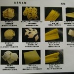 TRATTORIA Ca del TOMO - パスタ品書き