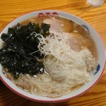 五福星 - ワンタン麺大盛＋ワカメ