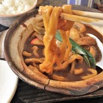 岡田屋 - 太麺の味噌煮込み