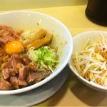 ラーメン　つけ麺　天高く翔べ！ - まぜそば。ニンニク無し増し無し。