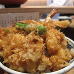 日本橋 天丼 金子半之助 - 天丼のアップ