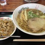 あいづ食堂 - 醤油ラーメン&ミニチャーハン