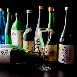 A rich selection of delicious sake that enhances the charm of your cuisine