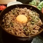 黒豚しゃぶしゃぶ 島津 - 高菜入り黒豚そぼろ丼