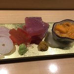 旬菜 おぐら家 - かわはぎ・・塩水うに