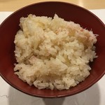 旬菜 おぐら家 - ズワイガニと生姜の炊き込みごはん