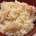 旬菜 おぐら家 - ズワイガニと生姜の炊き込みごはん