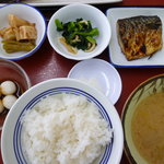 港北食堂 - 焼魚定食(鯖)