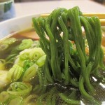 Chinchin Hanten - Ｅセット の ラーメン（ほうれん草麺）