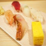 赤坂 すし 秀 - ミニ丼+握り5貫 1080円 の握り5貫