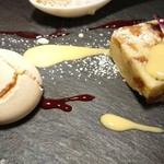 オステリア レ テッレ - 食べかけのデザート