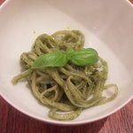 チューリップスープ - ほうれん草とバジリコのスパゲッティ