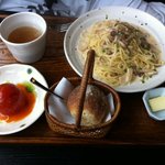 きのことベーコンのクリームソーススパゲッティ膳