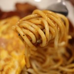 papaboo  - 極太パスタにはソースがよく絡む♪
