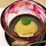 阿波座 なが友 -  8【デザート】バニラとりんごのはちみつソース