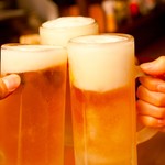 くつろぎダイニング とりあえず吾平 - 生ビールで乾杯！