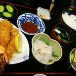 Masamune - 作って頂いた海老フライ定食