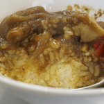 横浜家系ラーメン みさきや - カレー断面