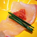 すし処 錦 - 本クエ薄造り