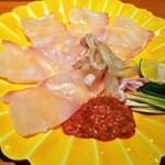 すし処 錦 - 本クエ薄造り