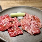 長者町 焼肉 輪心 - 和牛ロース＆和牛カルビ