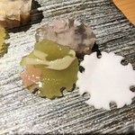 銀座 盡 - 鳥と梅が見えます