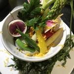 ADENIA - 季節の温野菜、バーニャカウダソース