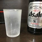 中華そば べんてん - 「ビール 中（お通し付）」550円