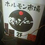 黒毛和牛一頭買い 炭火焼肉専門店 闇市ジョニー - 店看板