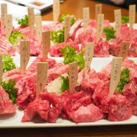 みやび 六本木店 - A5黒毛和牛稀少部位10種類盛り合わせ 4500円