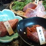 秋田牛玄亭 - 本日の三点盛・・。