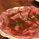 代官山 焼肉かねこ - 島根県、松永牛、イチボのローストビーフ