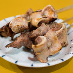 やきとん 元気 - 2018.2 黒豚ゼッコン（1串200円）ナンナン（1串150円）