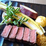 レストラン makiya - メイン肉料理＊黒毛和牛のミスジ