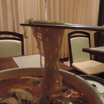 SHINSOUEN - 豚レバー入り激辛汁そばの麺