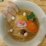 Chuuka Soba Mutahiro - 煮干しと干しエビのお雑煮塩そば～♪