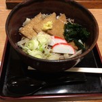 志のだや - 「きつねころきしめん」（580円）の大盛（+150円）