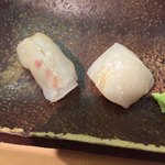 すし匠 - 鮃、帆立貝