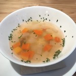 野菜スープ。
          美味し。