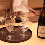木山 - グラスを選びます＆泡：Jacquesson Champagne Cuvée No,740 Extra-Brut