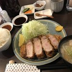 熟成豚 かわむら - 超特上リブロースかつ定食3672円