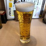 炭焼牛たん東山 - 生ビール 中 540円。