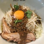 まぜまぜ ムタヒロ 3号店 - カレーまぜ麺(*´ω`*)/ 野菜多め 麺大 freeデッス