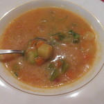 ビストロ アオキ - トマトチャウダーは野菜がいっぱい