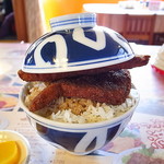 敦賀ヨーロッパ軒 - 大盛にしたので、蓋はその機能を喪失