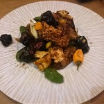 自然派中華 クイジン - 牡蠣､銀杏､おこげの四川唐辛子炒め